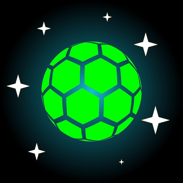 Vecteur illustration vectorielle de l'icône du ballon de football