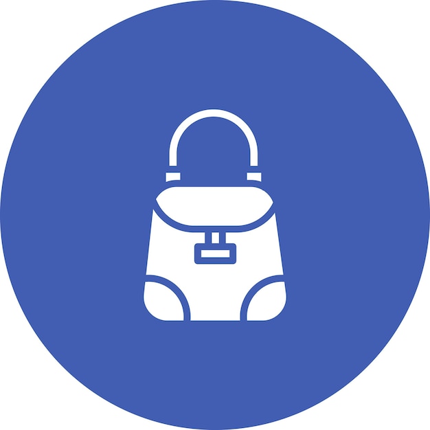 Vecteur illustration vectorielle de l'icône du sac à main du jeu d'icônes de vêtements