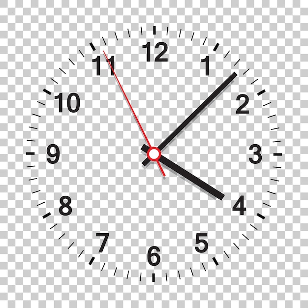 Vecteur illustration vectorielle de l'icône de l'horloge horloge de bureau sur un fond isolé