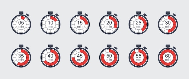 Vecteur illustration vectorielle de l’icône de la minuterie horloge sur fond isolé concept de signe de temps