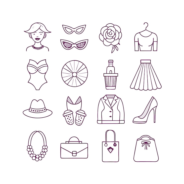 Vecteur illustration vectorielle de l'icône de la mode et de la beauté