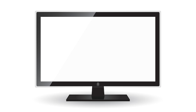 Illustration vectorielle d'icône de télévision dans un style plat isolé sur fond blanc Symbole de télévision pour la conception de site Web logo app ui