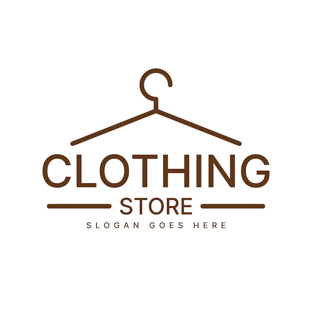 Vecteur illustration vectorielle d'inspiration de conception de logo de magasin de vêtements