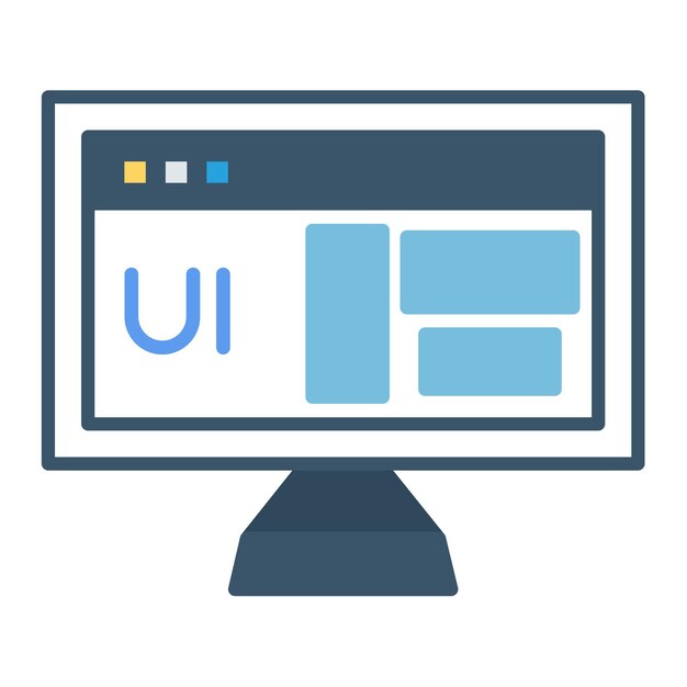 Illustration vectorielle de l'interface utilisateur