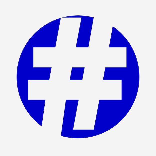Illustration Vectorielle Isolée De Hashtag De Symbole