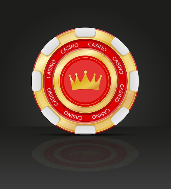 Illustration vectorielle de jetons de jeu de casino