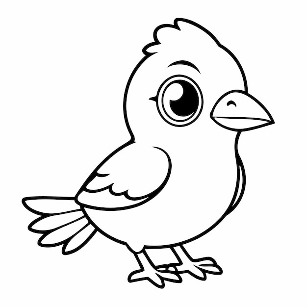 Illustration Vectorielle D'un Joli Griffon Exoticbird Pour Les Enfants à Colorier