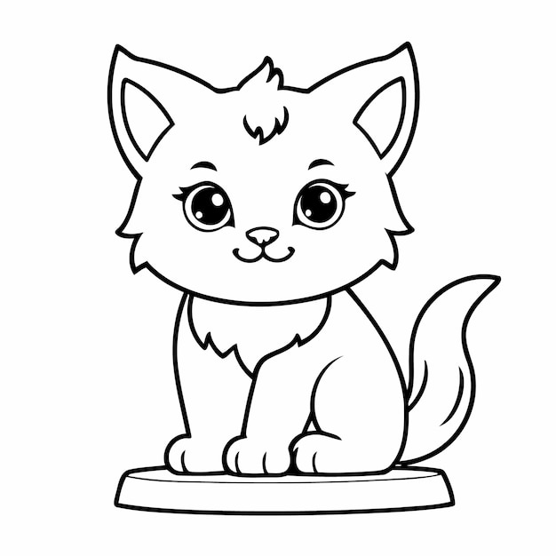 Illustration vectorielle d'un joli griffon de lynx pour les tout-petits