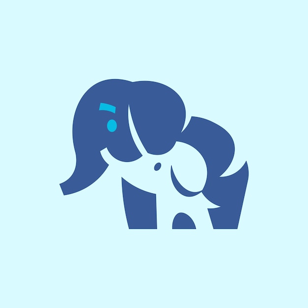 Illustration vectorielle de jolie famille d'éléphants