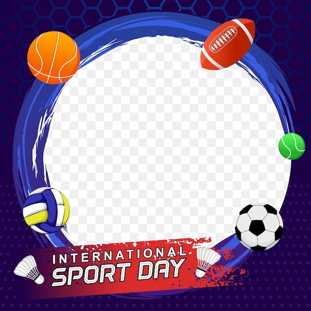 Vecteur illustration vectorielle de la journée internationale du sport