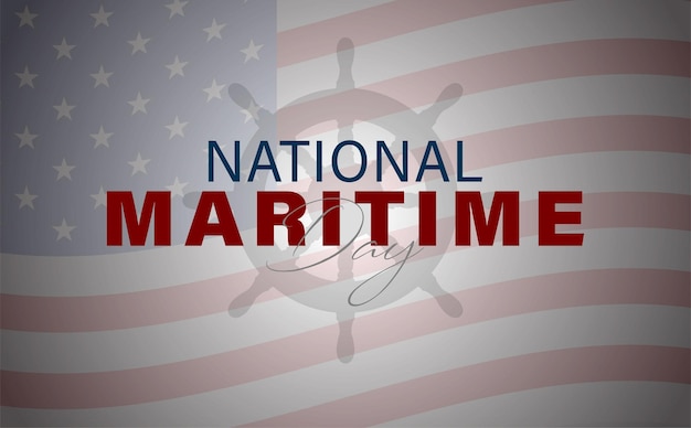 Vecteur illustration vectorielle de la journée maritime nationale. conception abstraite et arrière-plan