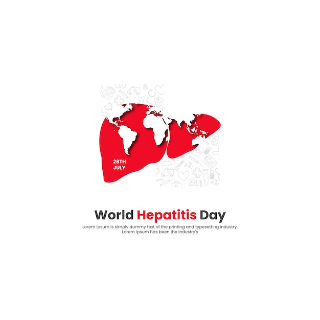 Illustration Vectorielle De La Journée Mondiale De L'hépatite