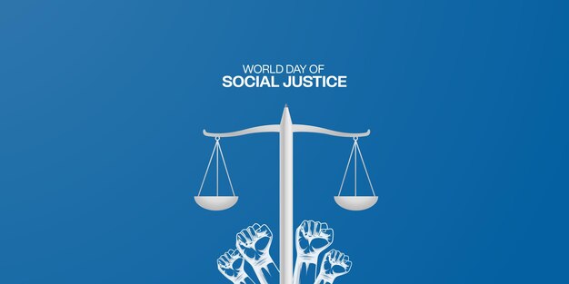 Illustration Vectorielle De La Journée Mondiale De La Justice Sociale