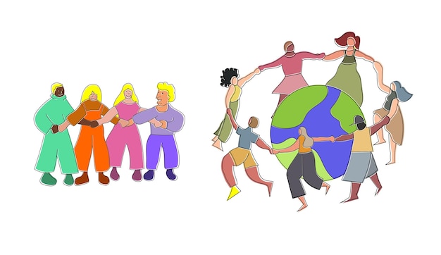 Illustration vectorielle de la journée mondiale de la paix