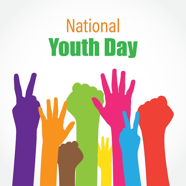 Illustration Vectorielle De La Journée Nationale De La Jeunesse