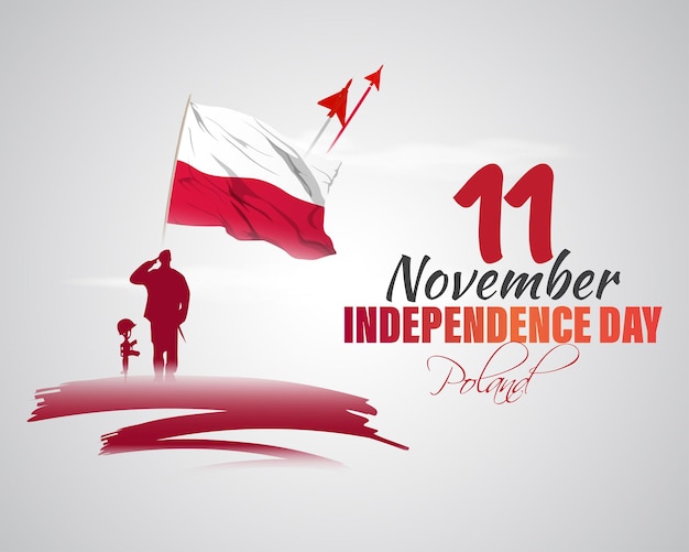 Illustration Vectorielle De Joyeux Jour De L'indépendance De La Pologne