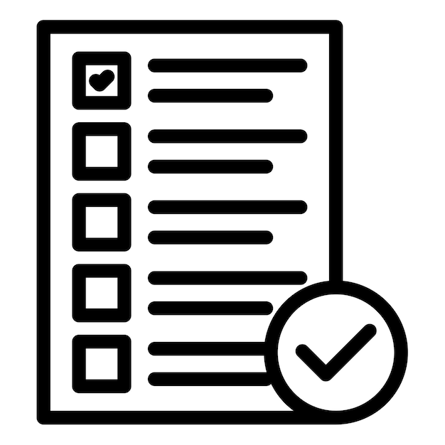 Illustration vectorielle de la liste de contrôle