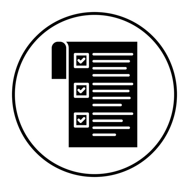 Illustration vectorielle de la liste des tâches