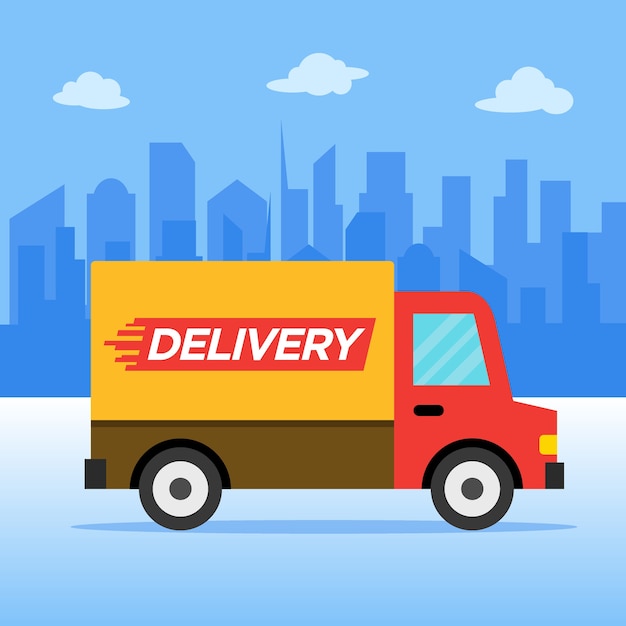 Illustration vectorielle de livraison service