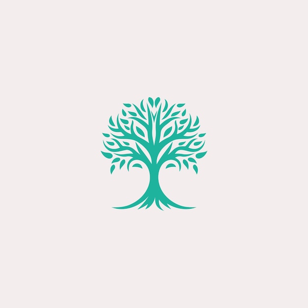 illustration vectorielle de logo arbre design