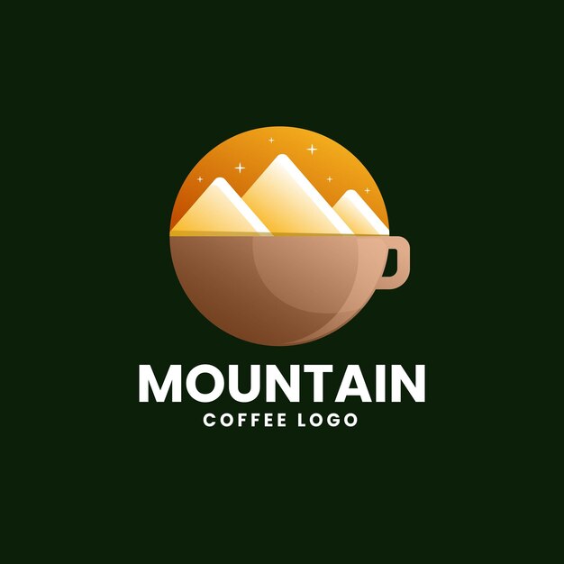 Illustration Vectorielle De Logo De Café De Montagne