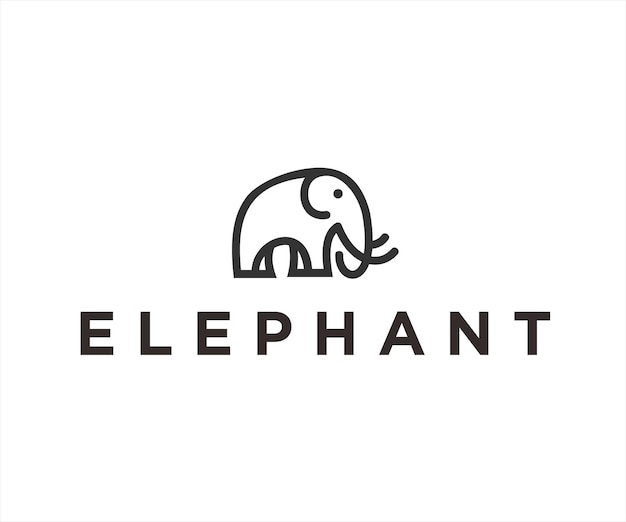 Illustration Vectorielle De Logo éléphant