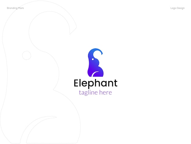 Illustration Vectorielle De Logo éléphant