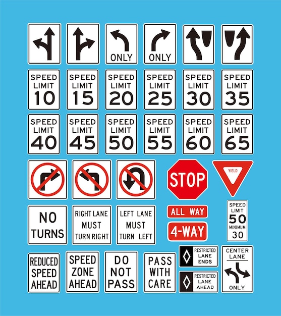 Vecteur illustration vectorielle de logo de signalisation routière de sécurité routière