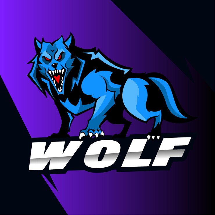 Vecteur illustration vectorielle de loup mascotte logo