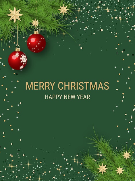 Illustration vectorielle de luxe de Noël et du Nouvel An