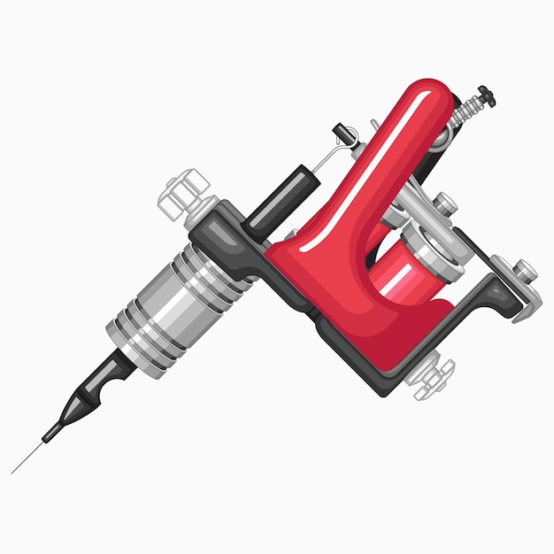 Illustration vectorielle d'une machine à tatouage