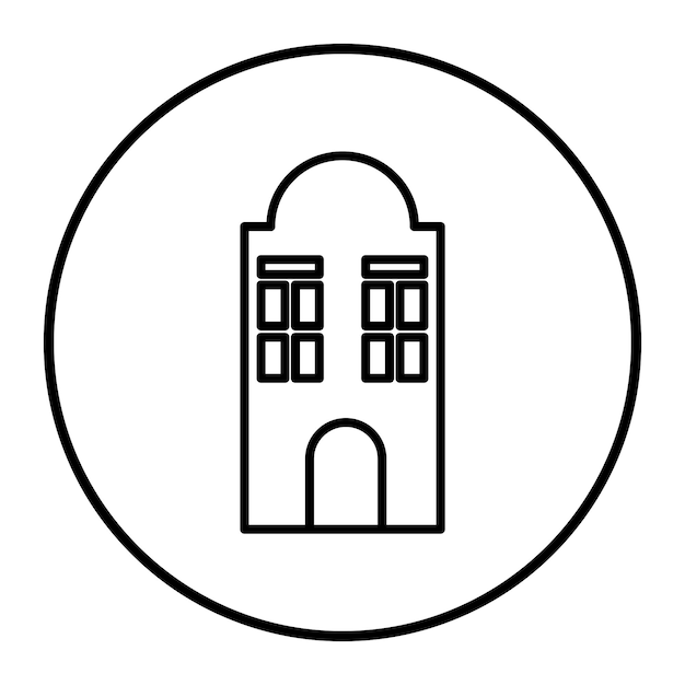 Vecteur illustration vectorielle de la maison néerlandaise