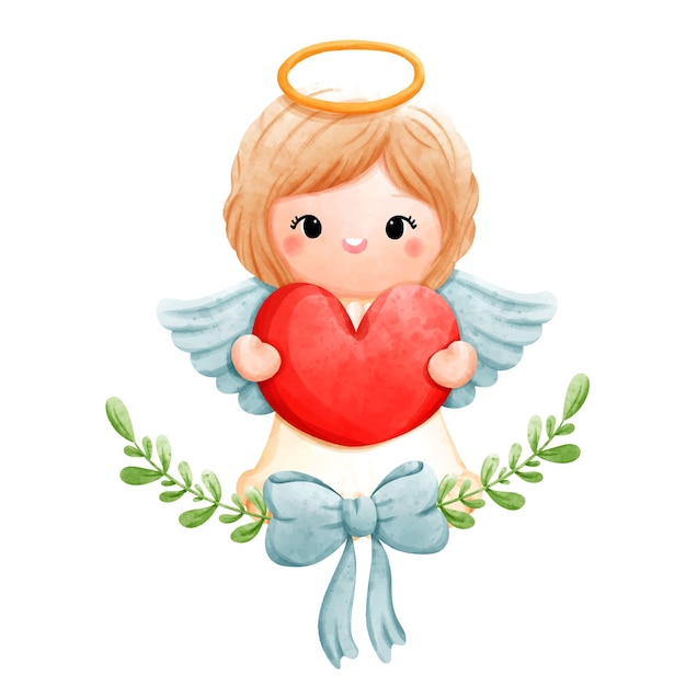 Illustration vectorielle mignon petit ange