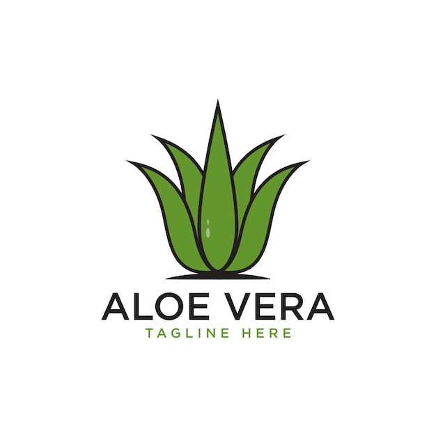 Vecteur illustration vectorielle de modèle de conception de logo d'aloe vera