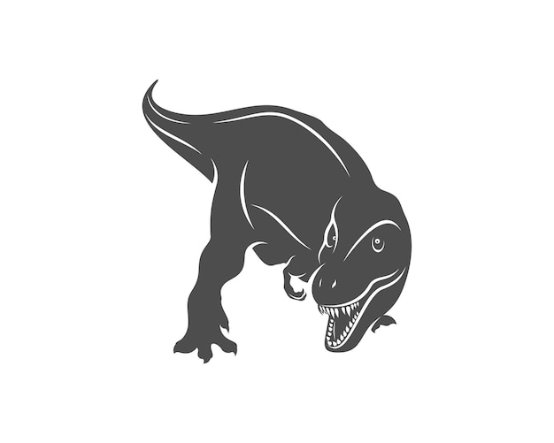 Illustration vectorielle de modèle de conception de logo T rex