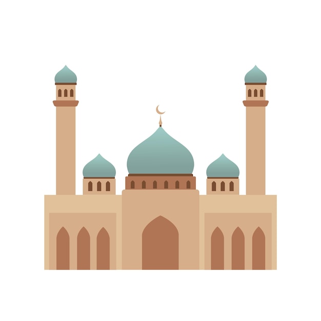 Illustration Vectorielle De La Mosquée Musulmane Ramadan Kareem