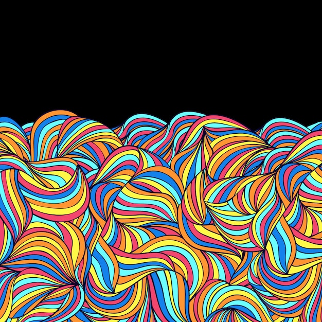 Illustration vectorielle de motif coloré