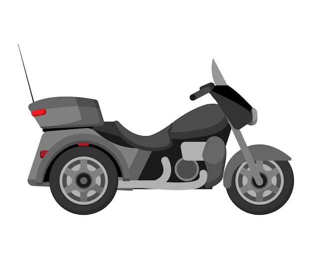 Vecteur illustration vectorielle de moto