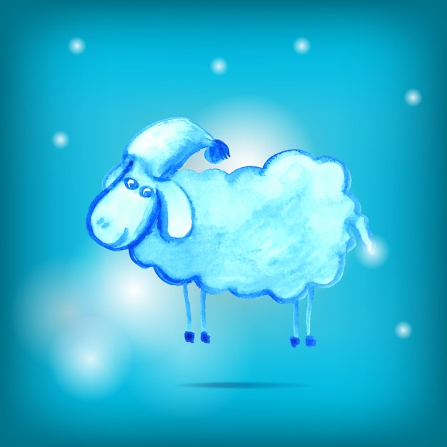 Illustration vectorielle de moutons