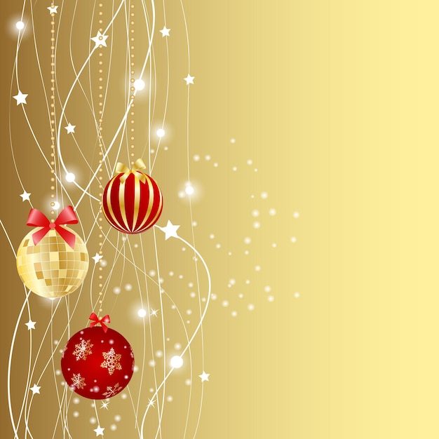 Illustration vectorielle de Noël abstrait fond rouge