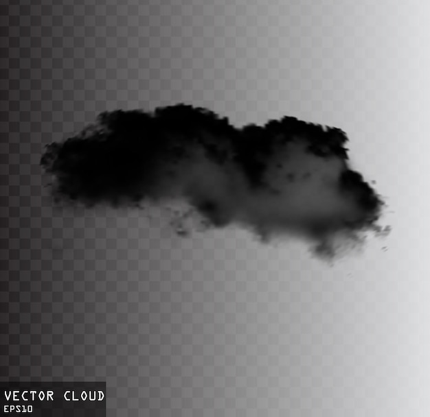 Illustration vectorielle de nuage de fumée