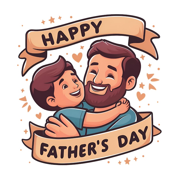 Vecteur une illustration vectorielle d'une œuvre d'art festive pour la fête des pères