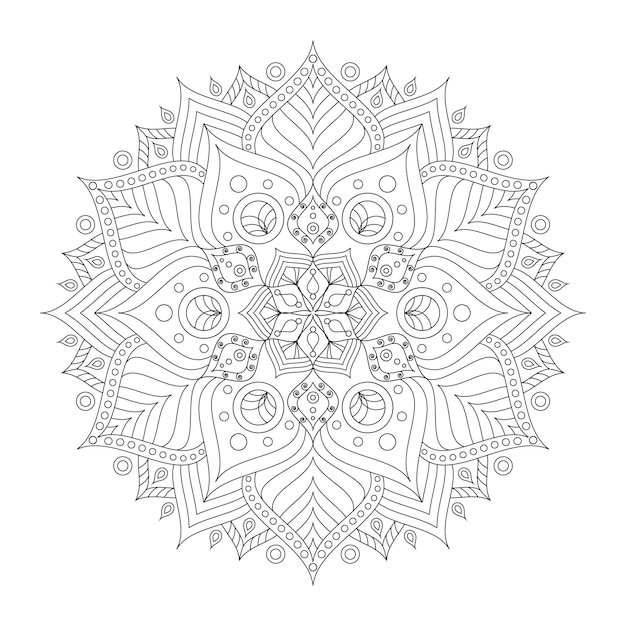 Illustration Vectorielle D'ornement De Mandala