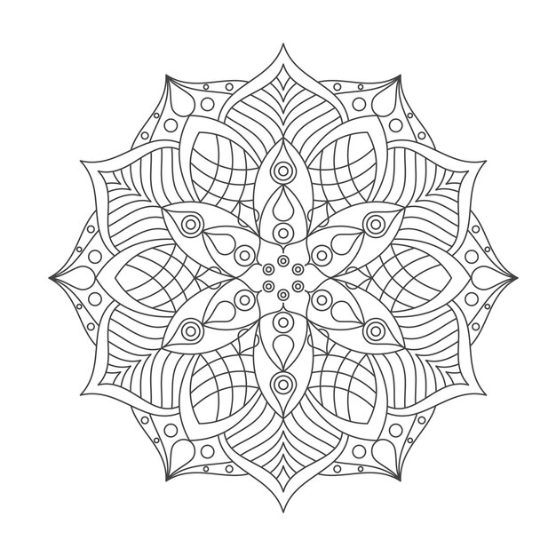 Illustration Vectorielle D'ornement De Mandala