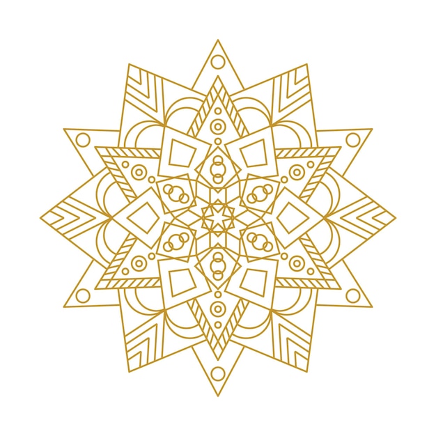 Illustration Vectorielle D'ornement De Mandala