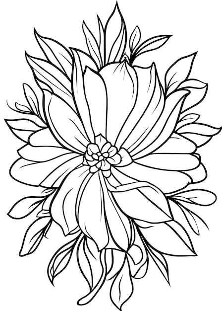 Illustration vectorielle de la page à colorier