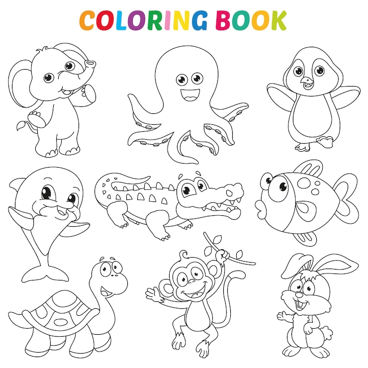 Illustration vectorielle de page de livre à colorier