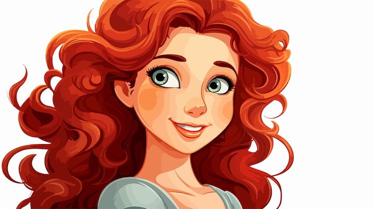 Vecteur illustration vectorielle de personnages féminins de dessins animés colorés pour des projets de conception