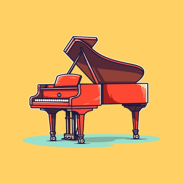 Vecteur illustration vectorielle piano