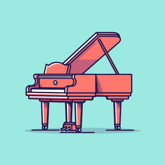 Vecteur illustration vectorielle piano